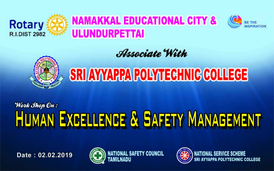 Workshop on HumanExcellaence & Safety Management